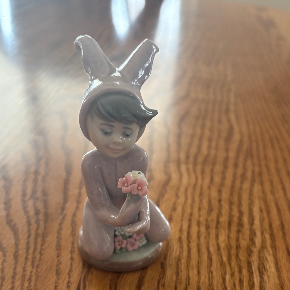 Lladro Porcelain Base with Blue Markings
